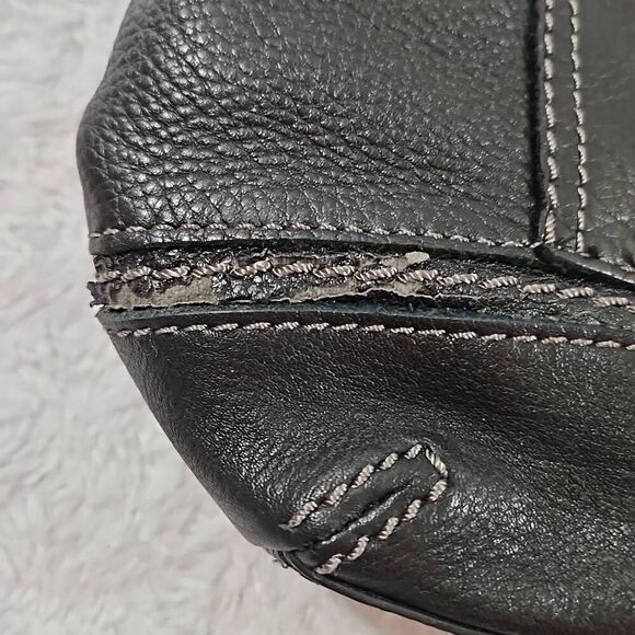 The Sak ‘Kendra’ Black Leather Soft Hobo Shoulder Bag Vegan Leather - Picture 8 of 14